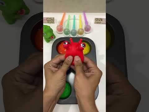 satisfying video | Rainbow Slime Playing #asmr #toys #satisfying #viral#slimevideos
