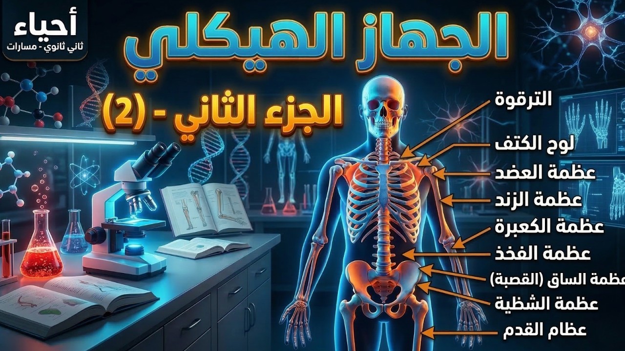 الجهاز الهيكلي الجزء الثاني | أحياء ثاني ثانوي مسارات