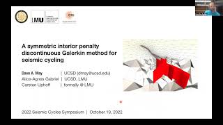 A symmetric interior penalty discontinuous Galerkin method for seismic cycling -  May