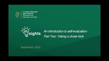 An Introduction to self-evaluation Part 2 - Taking a closer look