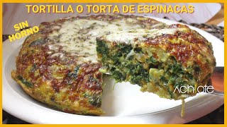 Tortilla or spinach cake without oven (CC) | Healthy lunch or dinner, fast and exquisite