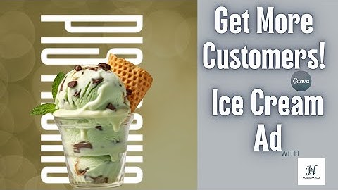 Scoop Up Success: Animated Ice Cream Ad (Canva Tutorial!)