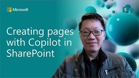 Creating pages with Copilot in SharePoint
