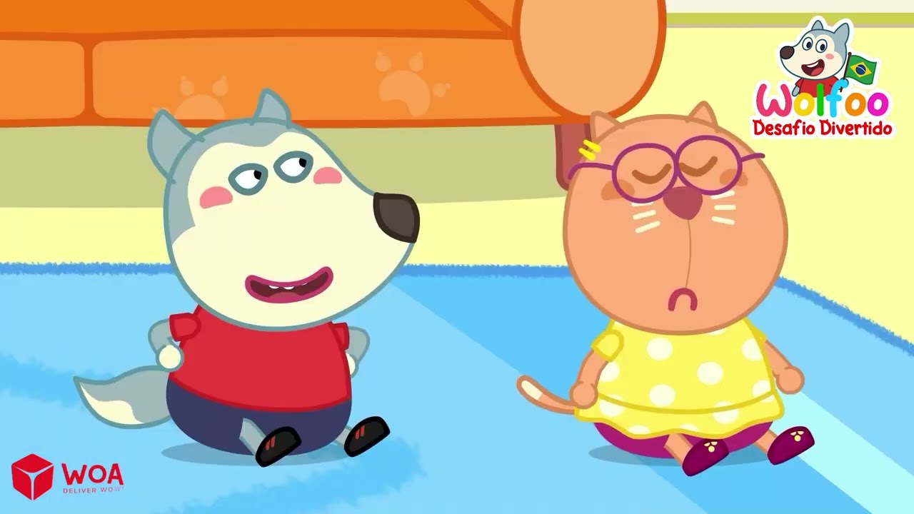 Oh Não! Preso Dentro do Computador! 💻😨 História Infantil 👀 Wolfoo Desafio Divertido