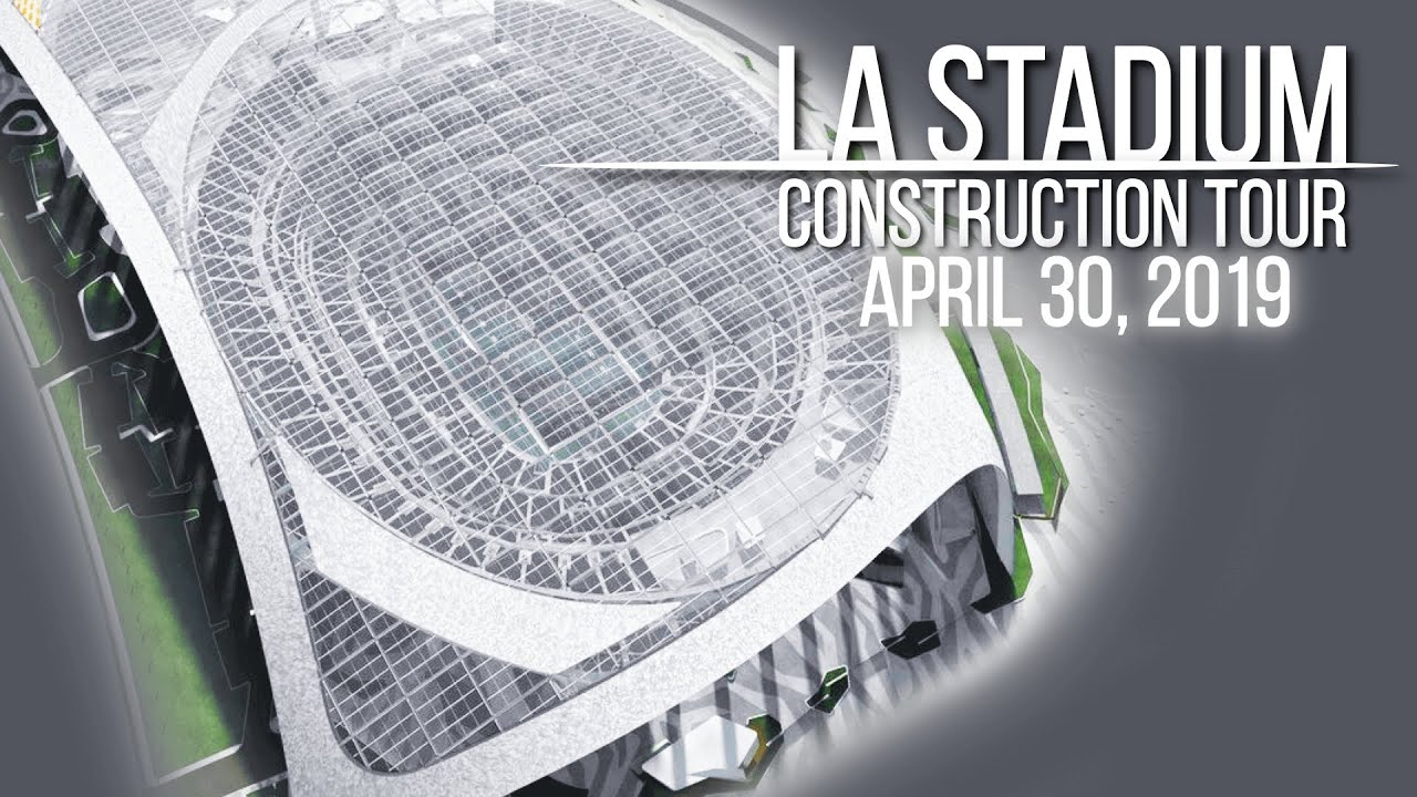 Rams Chargers LA Stadium Construction Update April 30 2019 - YouTube