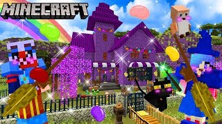 Minecraft ตอนสร้างบ้านแม่มดสุดไฮเทคควันหลงวันฮาโลวีน halloween house minecraft