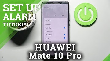 How to Add an Alarm Clock in HUAWEI MATE 10 PRO - Access Clock Settings