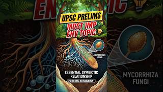 UPSC Prelims: Most Important Environment Topic mycorrhiza!#iasprelims2026