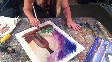Time Lapse - Encaustic Painting
