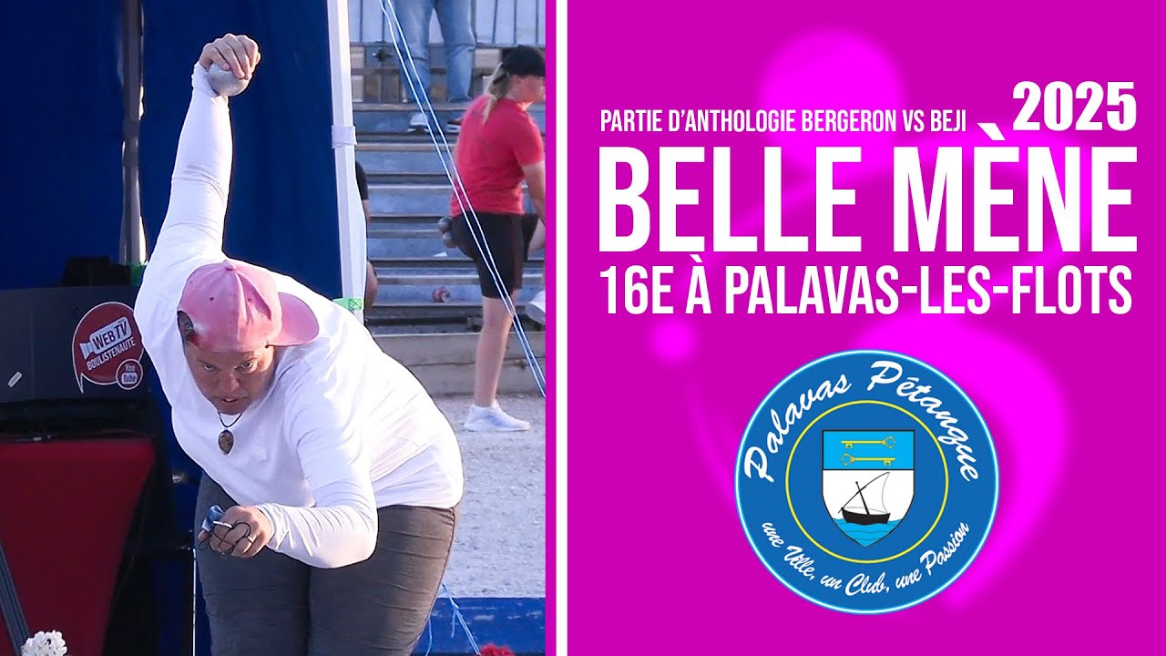 Miniature de la vidéo : « Belle mène pétanque » Partie d’anthologie 16e BERGERON vs BEJI - Féminin de Palavas-les-Flots