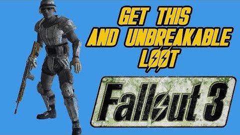 Fallout 3 - how to bring the operation anchorage items back to the wasteland and unbreakable guns!