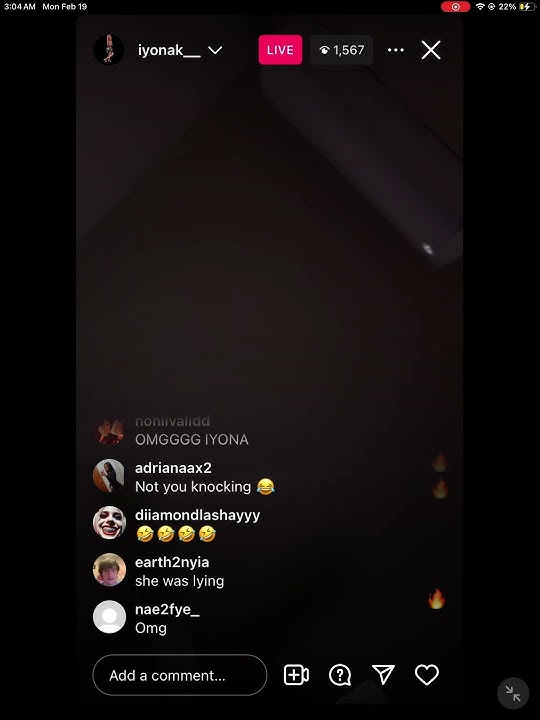 Iyonak getting clapped on live