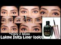 *Lakme insta liner looks in just 2 minutes || wowpooja