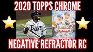 🔥NEGATIVE REFRACTOR RC🔥 2020 TOPPS CHROME OPENING BASEBALL CARDS