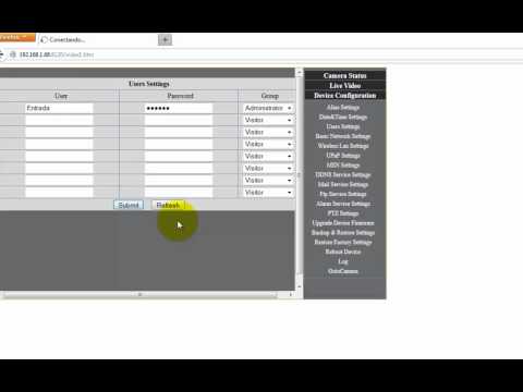 Cambio de User y Password en Camaras Airlink