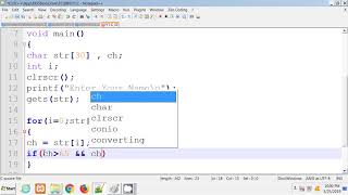 C Program | Convert lowercase letter to uppercase and vice versa | Hindi
