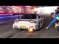 Modified Cars Leaving Car Meet - RX-7, 2JZ Supra, Rocket Bunny 180SX, Skyline R33, Chaser, WRX STi