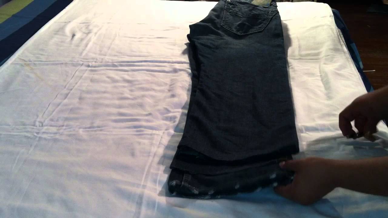 cortar pantalones cortar pantalones arreglar vaqueros youtube cortar pantalones cortar pantalones arreglar vaqueros youtube