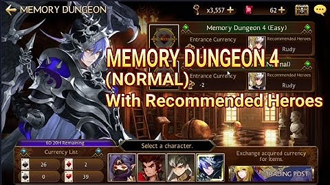 Memory Dungeon 4 (Normal) With Recommended Heroes |Seven Knight GA