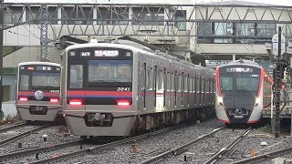 【5509F 11T初運用】京急600形ブルスカ・都営5500形・京成 3000形、3700形、3400形  in京成佐倉 付近 6月7日