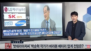 [비즈앤머니] '밧데리아저씨' 박순혁 작가가 바라본 배터리 업계 전망은?
