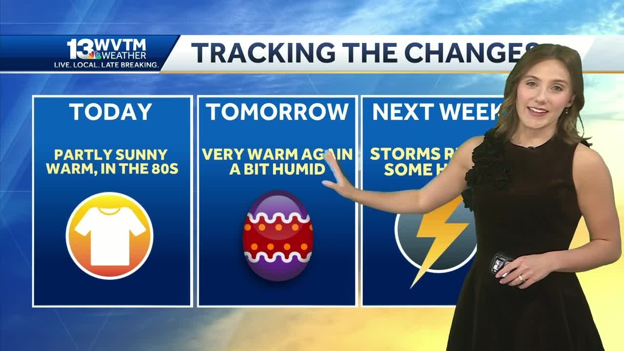 The Easter weekend will feature warm and humid weather across Alabama ...