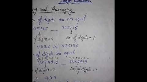 Class 4 and class 5 Maths Ch 3 Large Numbers  (part 2)