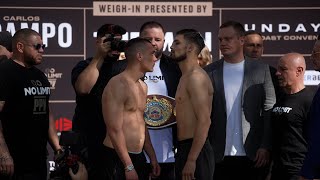 TIM TSZYU SWITCHES TO 'PITBULL MODE' AT WEIGH-IN
