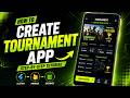 How to Create a Tournament App on Mobile | Step-by-Step Tutorial