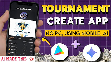 How to Create a Tournament App on Mobile | Step-by-Step Tutorial | AI Based, No PC (Hindi)