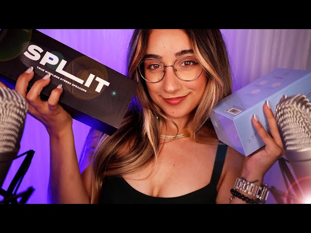 ASMR Português/Portugal | Sussurros de Orelha a Orelha: Unboxing de Produtos (com Sons Relaxantes 😌)