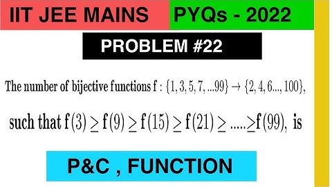 The number of bijective functions f:{1,3,5,7,…99}-{2,4,6,…100}such that f(3)greater than or equal to