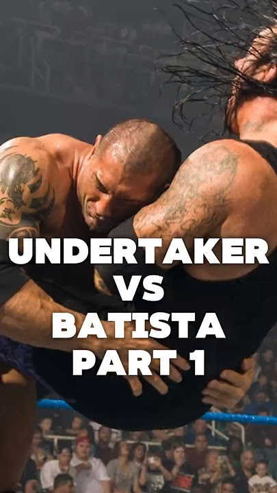 Every time The Undertaker and Batista faced each other (Part 1) #wwe #wrestling #shorts