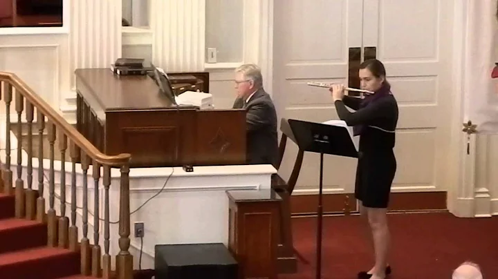 Emma Szczesiul (flute) and Marshall Tyson (organ) - Allegretto (Godard)