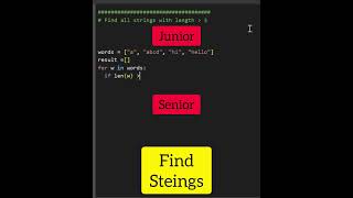 Junior Vs. Senior Python Developer #shorts #python #programming #coding