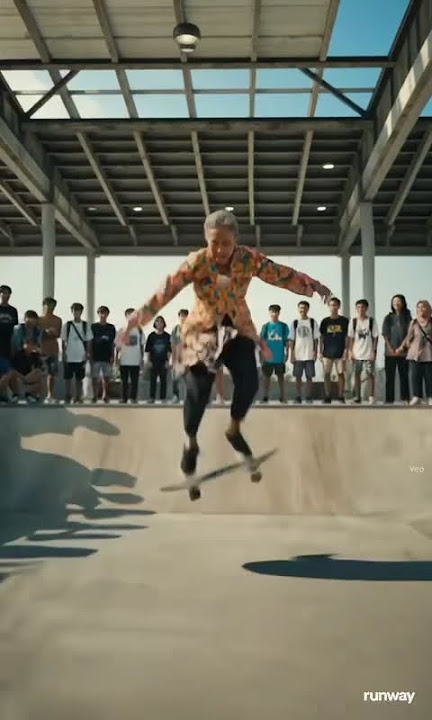 Nenek meluncur, cucu melongo! #LucuBanget  #AksiNenek  #NenekKeren  #SkateboardingFun