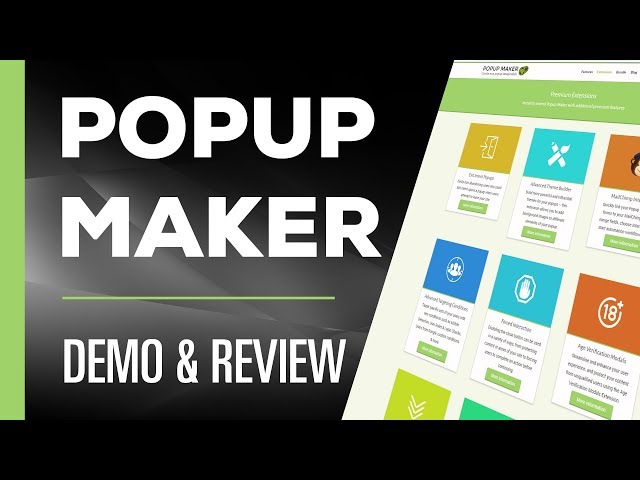 Popup Maker Demo & Review | Plugin for Wordpress