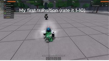 My first transition (rate it 1-10)