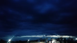 BEAUTIFUL BLUE SKY WITH BLACK CLOUDS 🖤😍