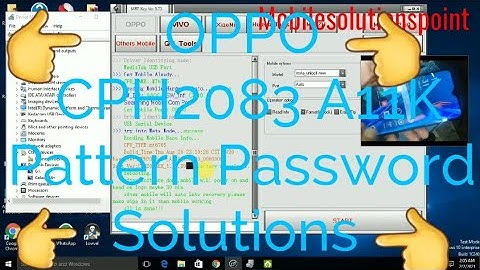 OPPO CPH2083 A11K Pattern & Password Unlocking Solutions MRT