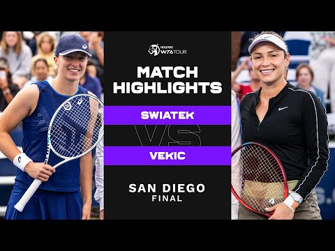 Iga Swiatek vs. Donna Vekic | 2022 San Diego Final | WTA Match Highlights