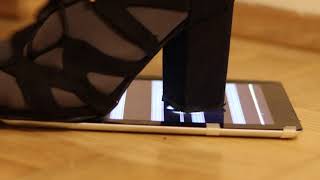 High heels sandals crush ipad