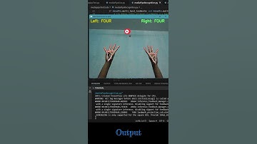 Hand Geasure Recognition using Mediapipe | Genzonix | #python #esp32 #artificialintelligence #shorts