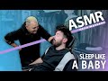 Asmr  sleep like a baby with asmr head massage in asmr barber shop