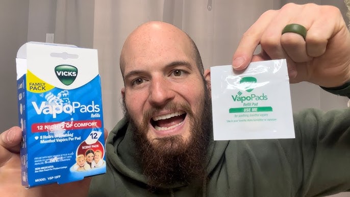 Vicks VapoPads Scent Pads, Soothing Menthol Vapors, Refills, Family Pack - 12 scent pads