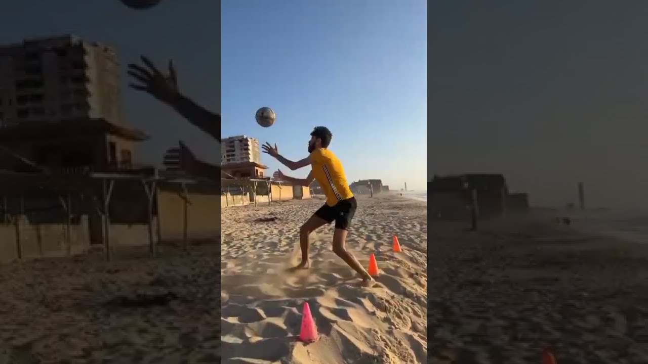 تمرين كامل كرة قدم على شاطىء البحر || مهم جداً || Full session football training on beach