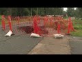 Road in Ball closed due to sinkhole