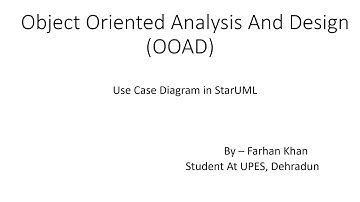 Use Case Diagram in StarUML (OOAD)