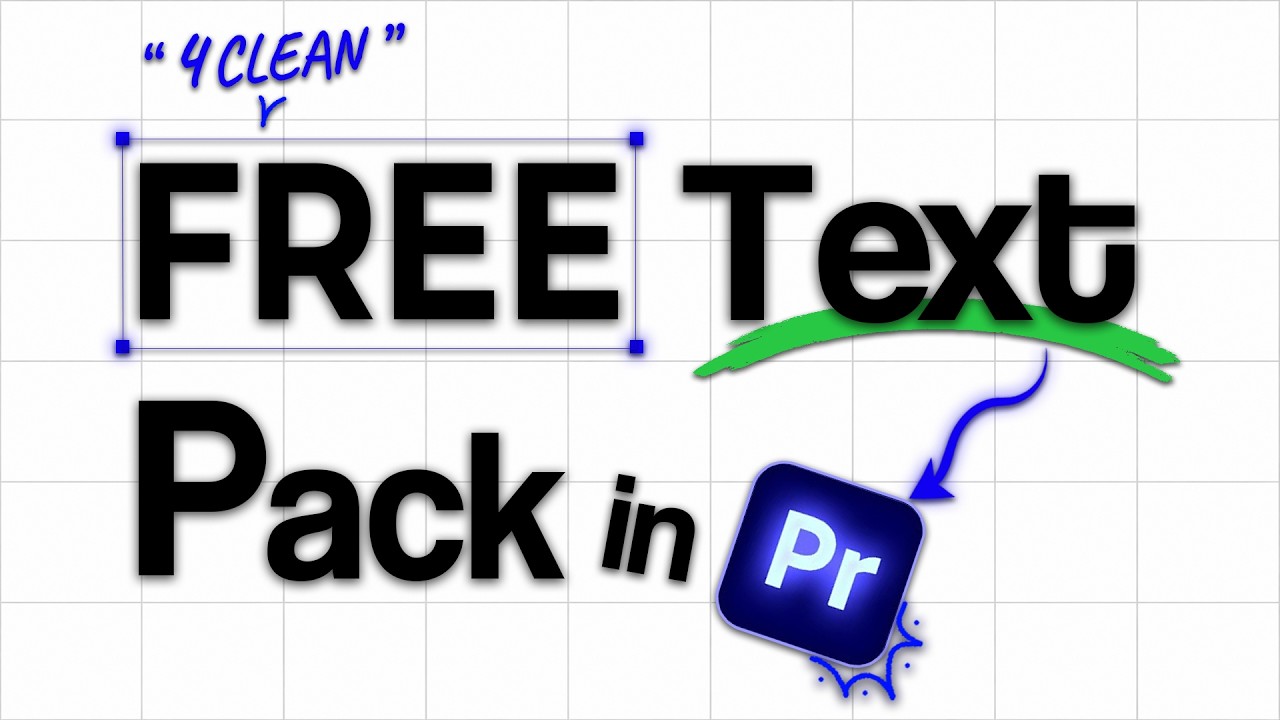 This 4 Free Text Pack Saves Hours of Work in premiere pro - YouTube