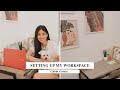 SETTING UP MY WORKSPACE & UNBOXING MY NEW LAPTOP! | Gabbi Garcia